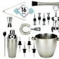 Silver Stainless steel Cocktail & Barware Tool Set