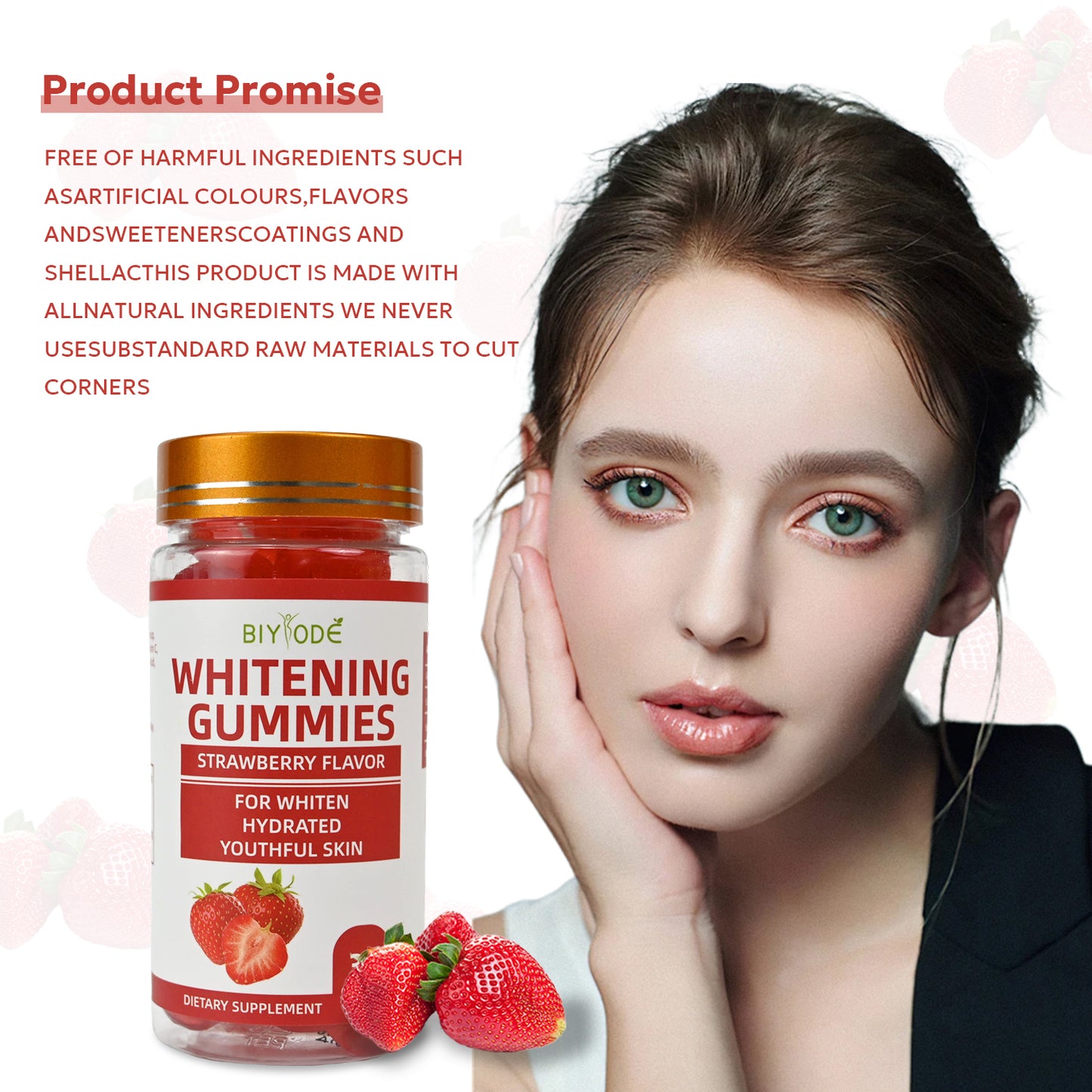 BIYODE Strawberry Whitening Soft Candy