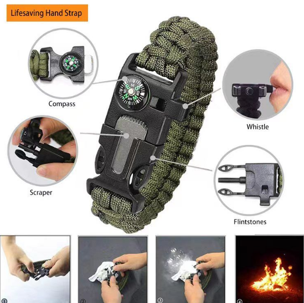 21 in 1 Survival Gear Tactical First Aid Camping Equipment Supplies Kits