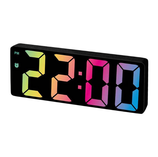 LED Colorful Battery Powered Digital Alarm Clock HC-30