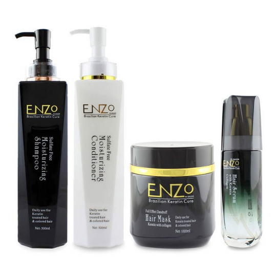 Enzo-Collagen Hair Mask & Serum and Shampoo & Conditioner for Coloured Hair