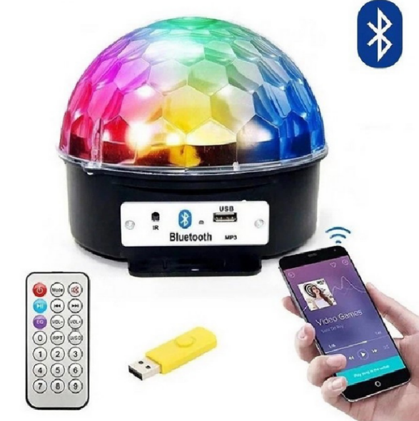 MP3 Magic Ball LED Light