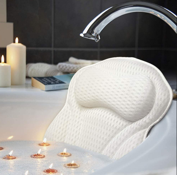 Bathtub Spa Pillow Luxury Bath Pillow With 4D Air Mesh