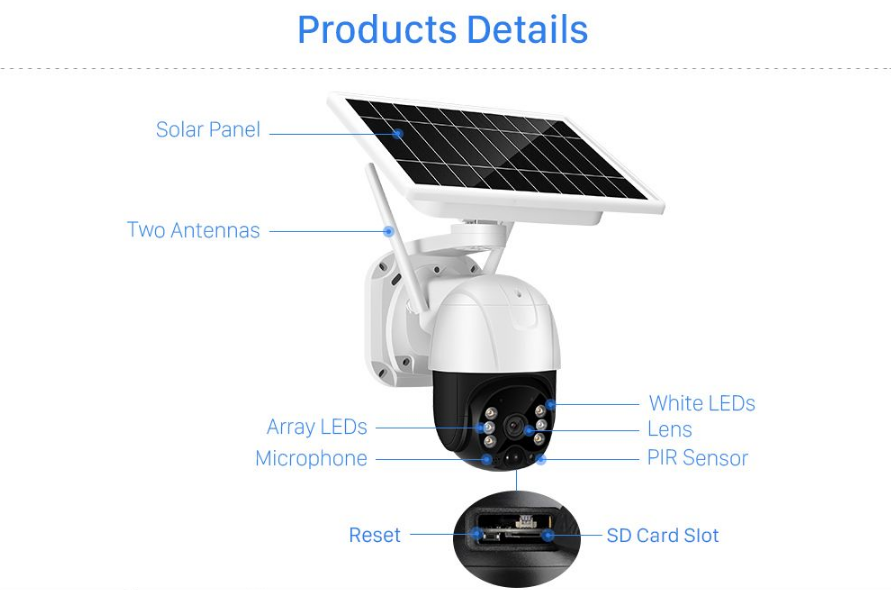 Solar Powered Smart Wi-Fi Wireless Security Camera | ICSol-WiFi | EseeCloud