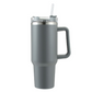 Double Wall Travel Mug Stainless Steel Vacuum Flask with Straw Hot/Cold