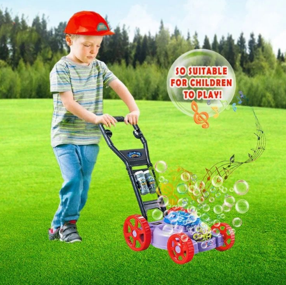 Bubble Lawn Mower for Toddlers, Toys Music Bubble Machine Toys