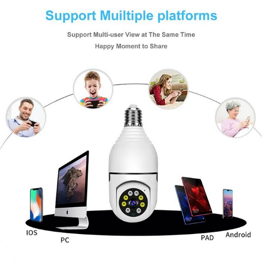 Loveday 5K HD Light Bulb Security Wi-Fi Surveillance Camera