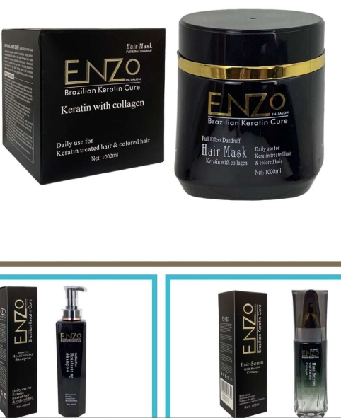 Enzo-Collagen Hair Mask & Serum and Shampoo & Conditioner for Coloured Hair