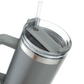 Double Wall Travel Mug Stainless Steel Vacuum Flask with Straw Hot/Cold