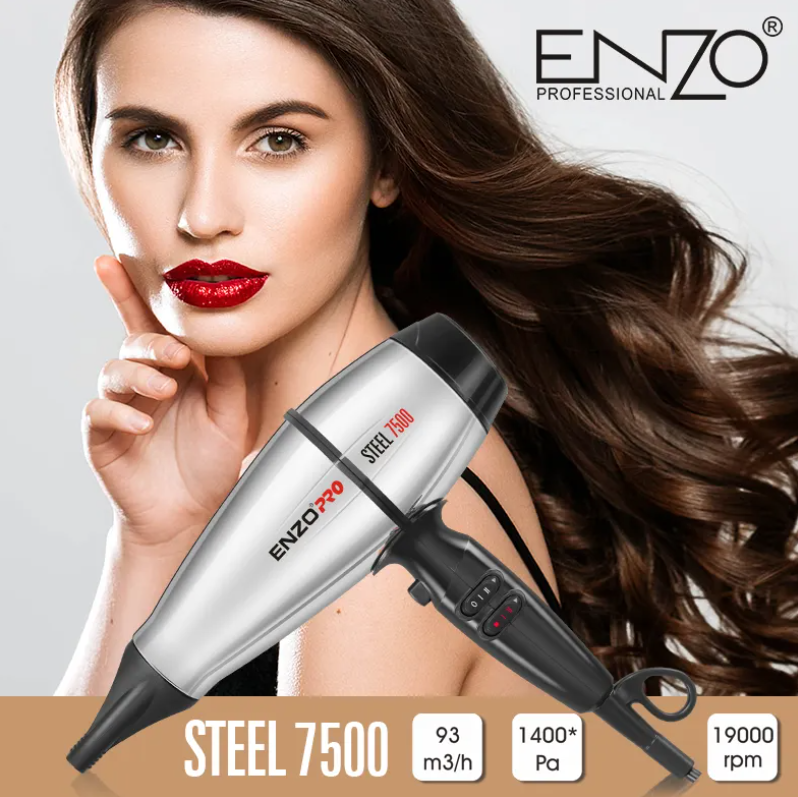 ENZO EN3000 Metal 2 Gears Temperature Setting Hair Dryer DC Motor Professional salon Hair Dryer Electric for Barber