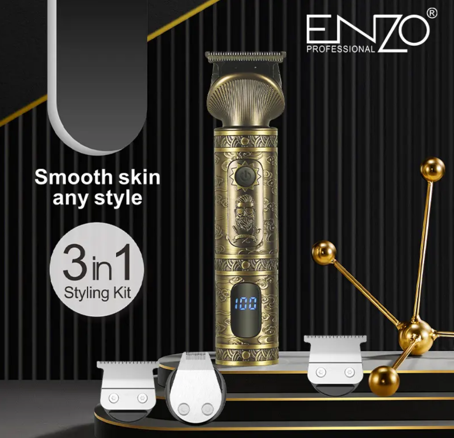 ENZO Rechargeable Cordless electric razor 3 in 1