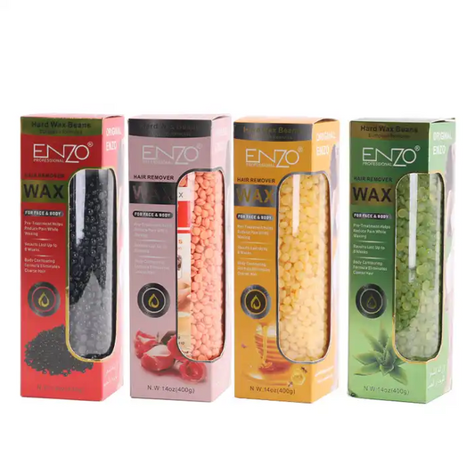 ENZO 400g depilatory hard box hard depilatory wax beans for beauty