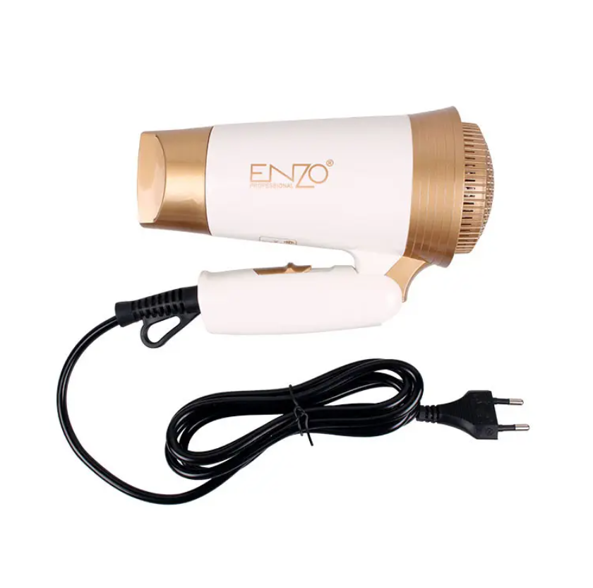 ENZO 1800W travel portable use foldable hair dryer