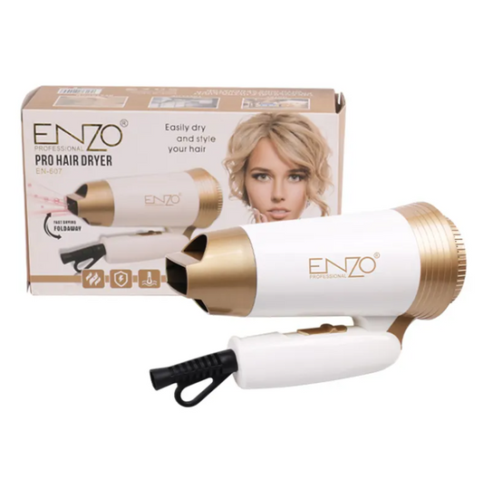 ENZO 1800W travel portable use foldable hair dryer