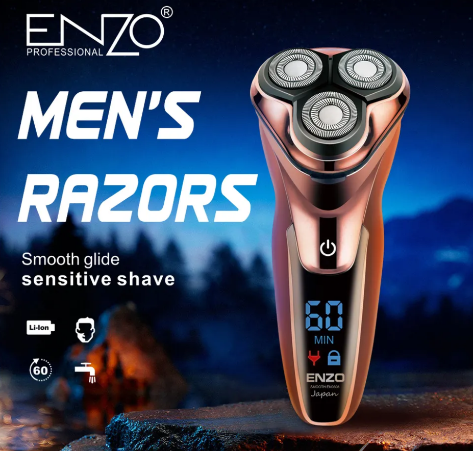 ENZO USB rotary Rechargeable Electric Shaver