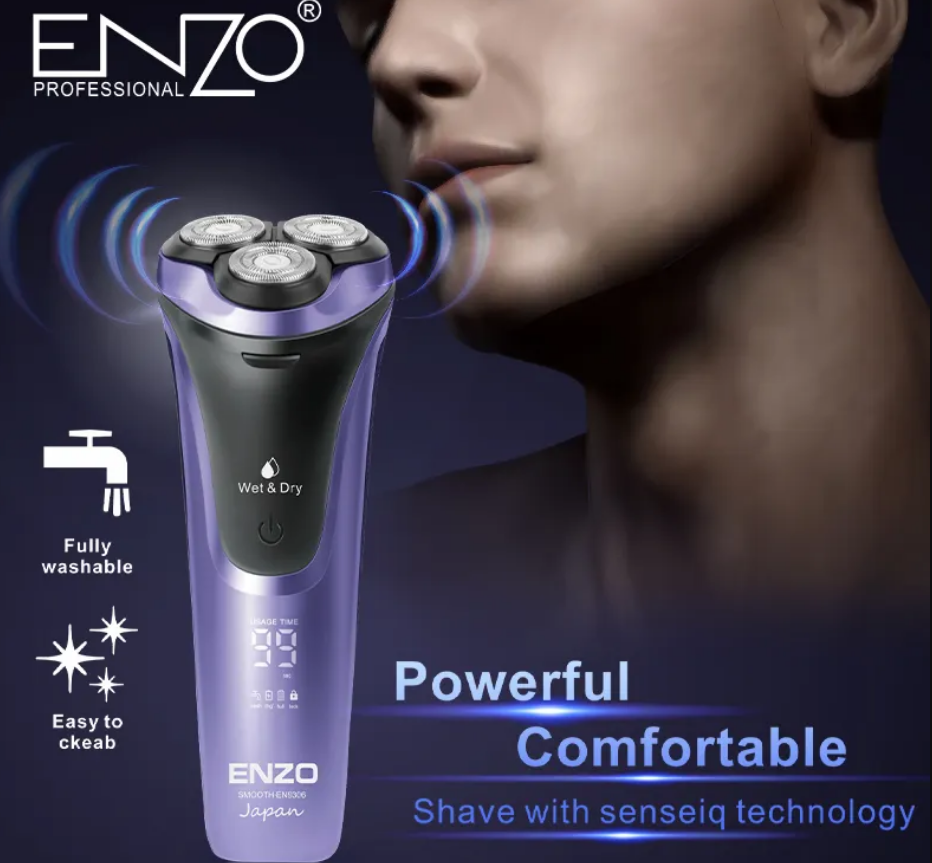 ENZO 3D floating rotary household Waterproof beard Electric Razor USB