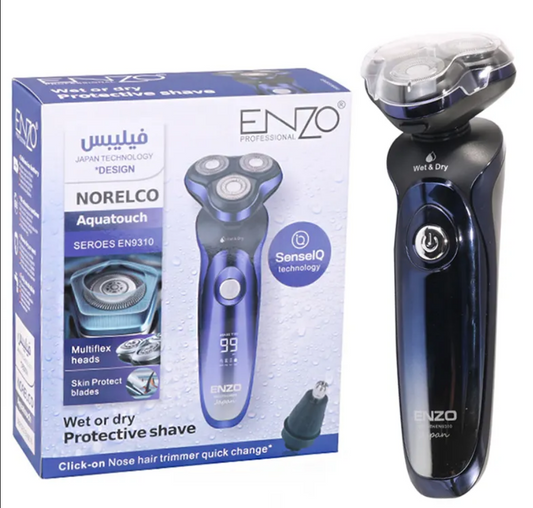 ENZO Professional  USB rechargeable man cordless beard razor shaver