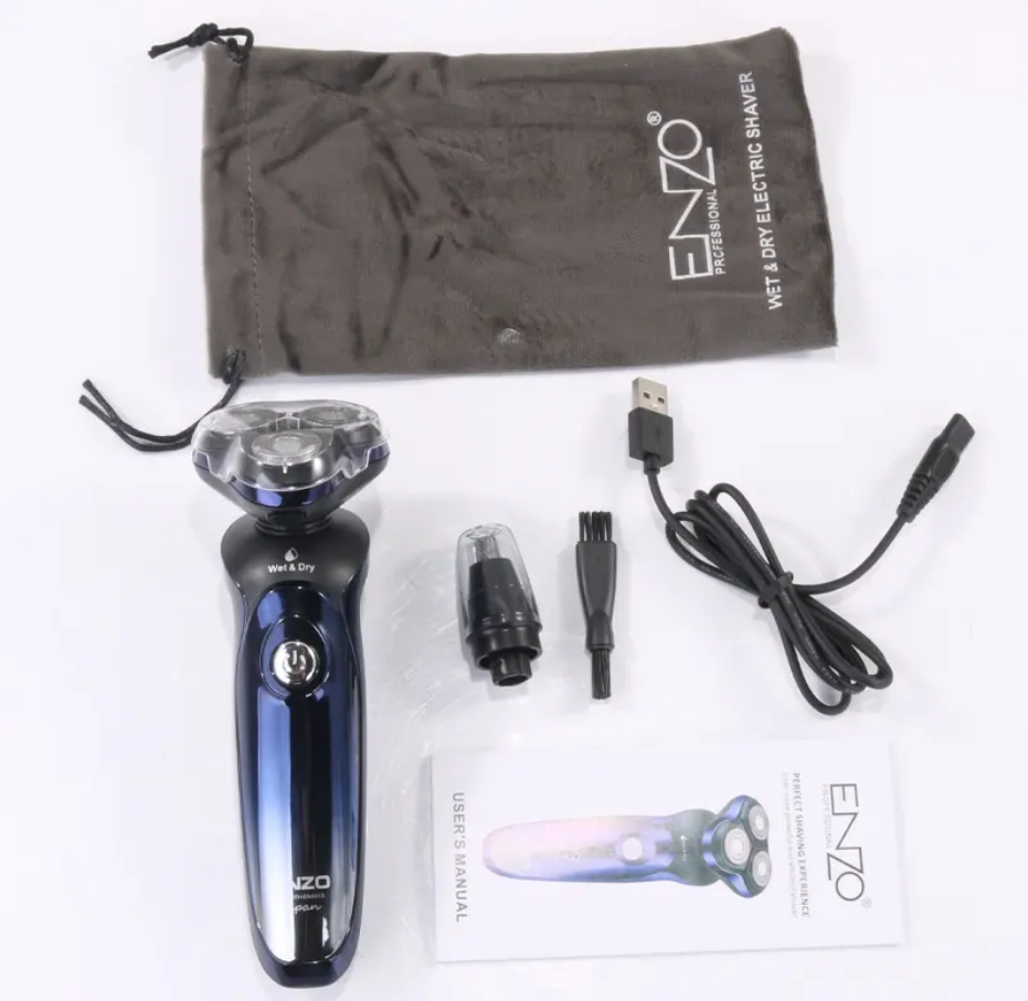 ENZO Professional  USB rechargeable man cordless beard razor shaver