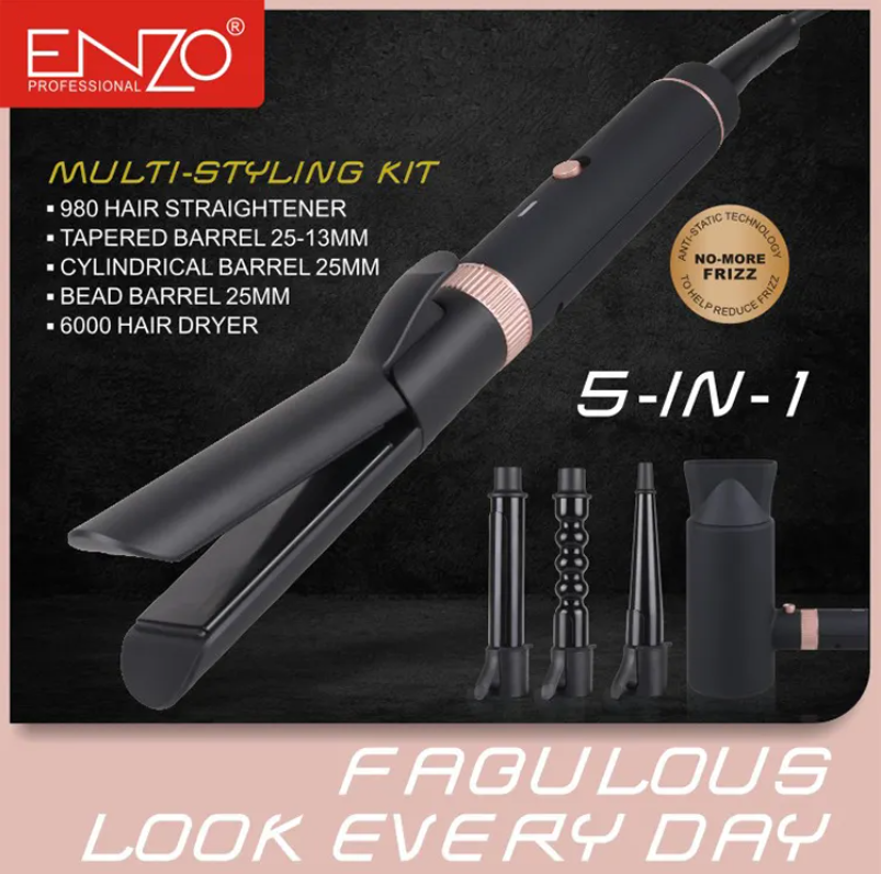 ENZO Professional  Hair Straightener Curler