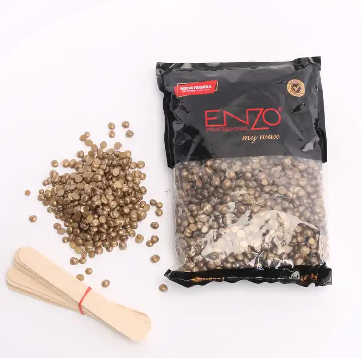 ENZO low melting point solid hard wax beans bag hard wax beads  body  hair removal