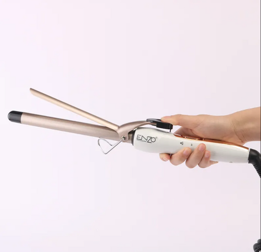 ENZO High Quality LED Display Barrel Hair Curling Iron