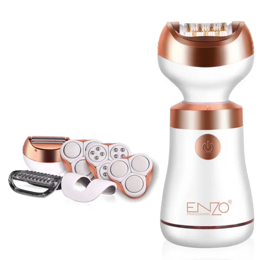 ENZO  5 in1 Cordless Rechargeable Advanced Wet Dry Electric Hair Electric Epilator