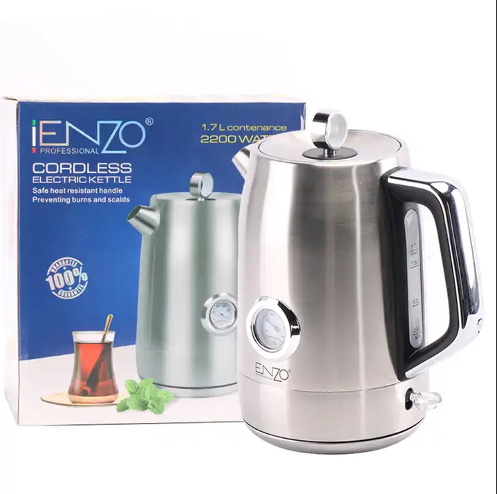 ENZO Thermometer Stainless Steel Kitchen appliances Automatic Fast Boil Water Kettle