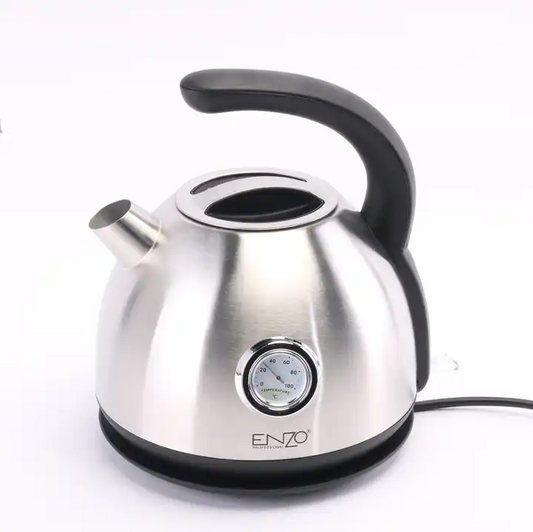 ENZO 1700ml  Stainless Retro Style Kettle Electric Kettles With Thermometer