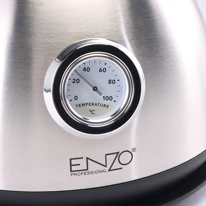 ENZO 1700ml  Stainless Retro Style Kettle Electric Kettles With Thermometer