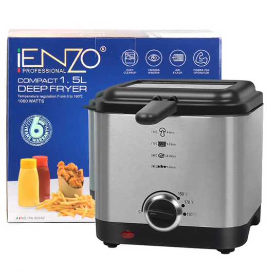 ENZO 220V   Electric  Stainless Automatic Oil Frying Deep Fryer