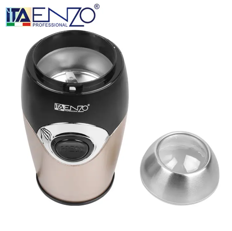 ENZO Mini Stainless Coffee Bean Grinder