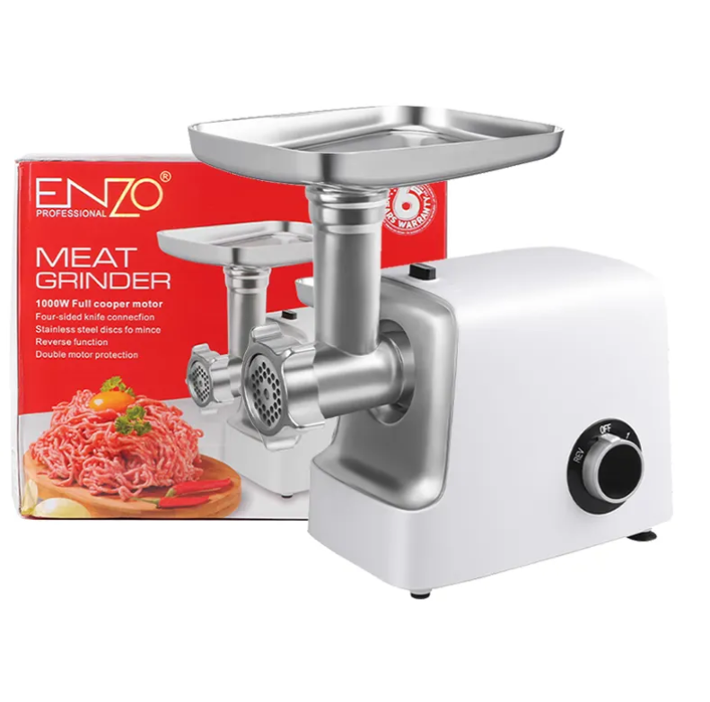 ENZO  Kitchen Professional Stainless Steel Electric meat Mincer Sausage Stuffer