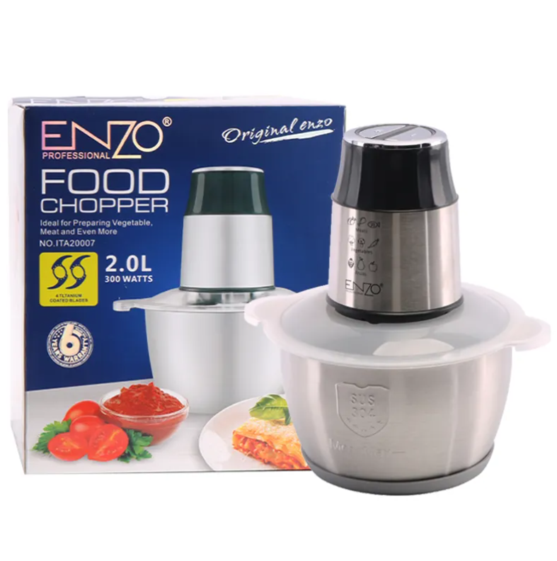 ENZO Kitchen Stainless Steel Multifunction Electric Meat Grinder