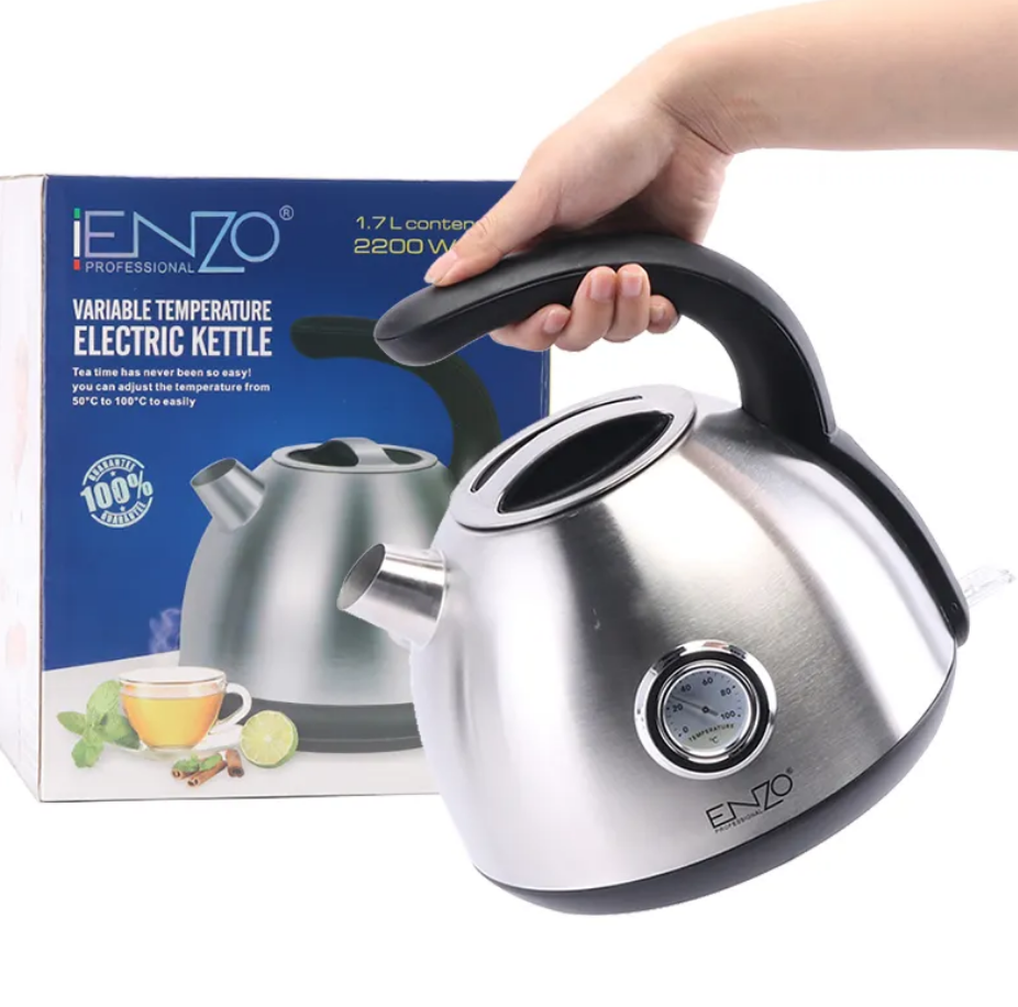 ENZO 1700ml  Stainless Retro Style Kettle