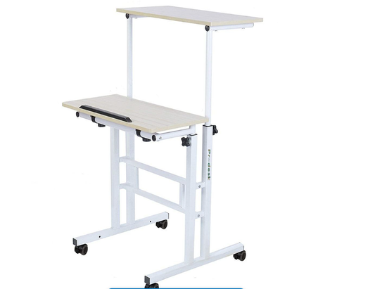 PRODESK Wheels Removable Adjustable Laptop Desk Cart