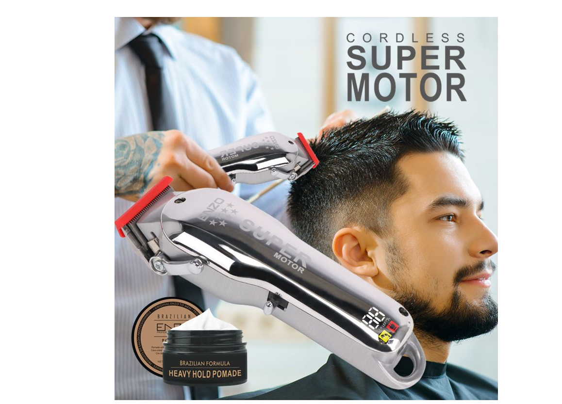 Cordless Super Motor Professional Hair Clipper & Trimmer