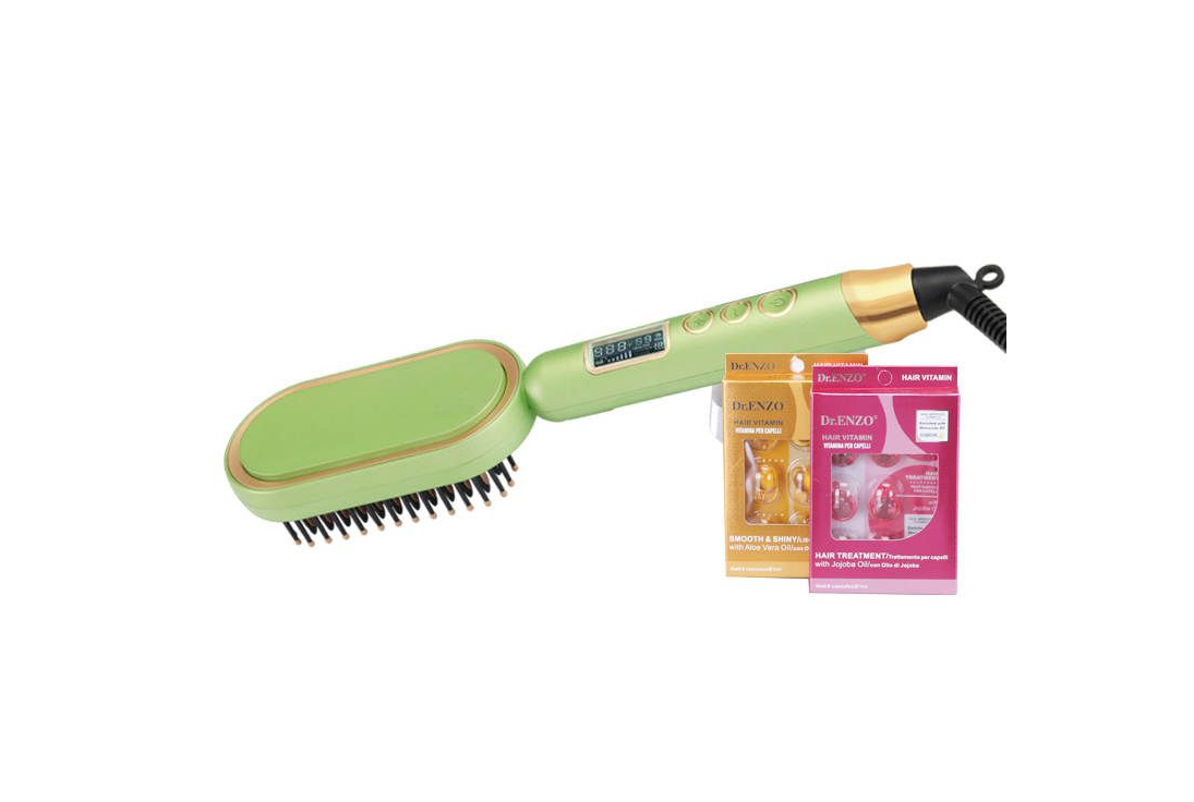 Enzo Heated Straightening Brush/Comb