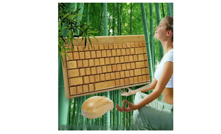 Wireless Bamboo Keyboard and Mouse