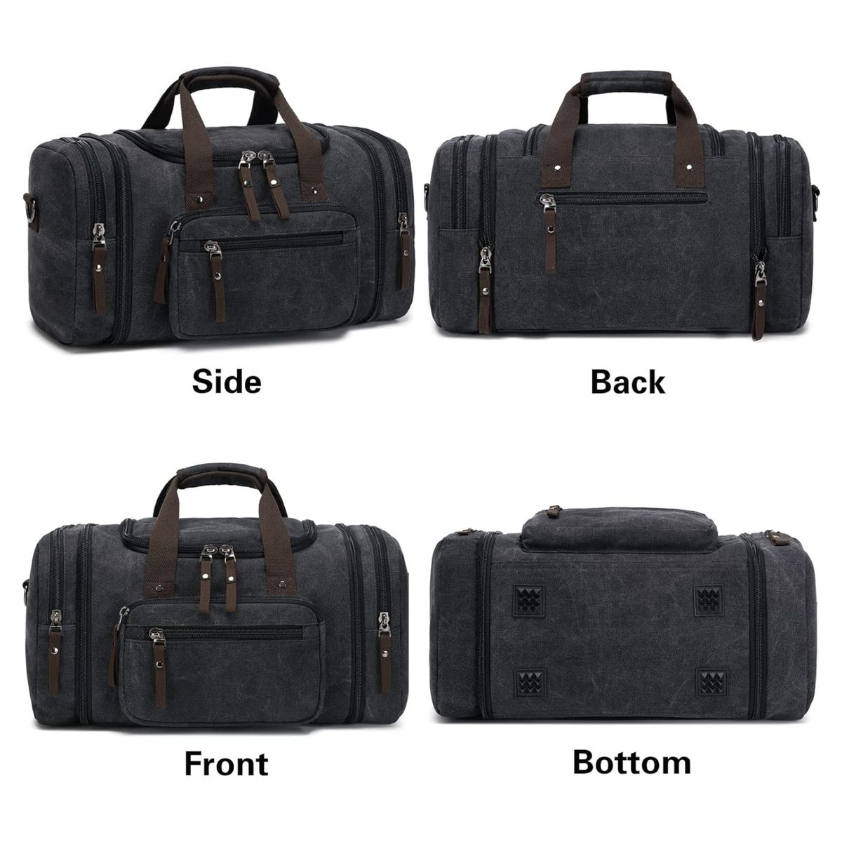 Canvas Luggage Travel Duffel Bag With Large Capacity