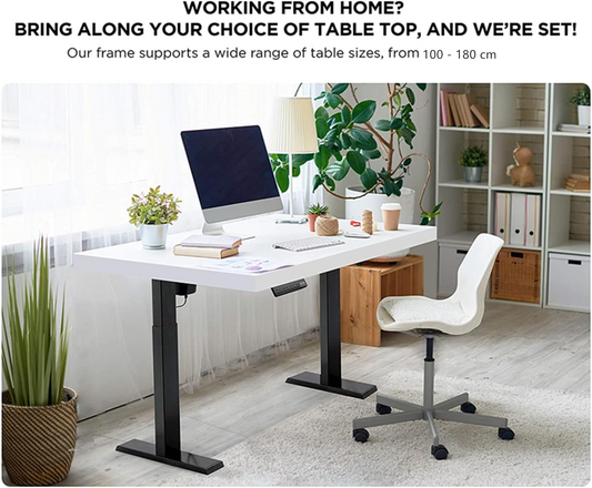 Ergo Office One Standing Desk Frame - Black and White