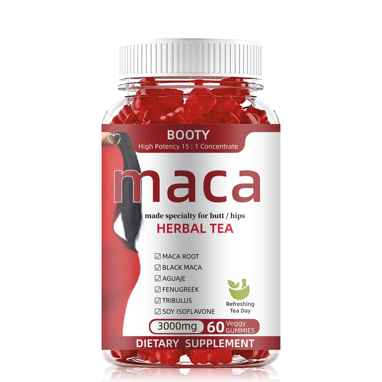 bottle maca capsules+soft candy energy balance sexy body