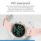 DT10 Bluetooth Smart Watch AMOLED 1.43" Touch Screen - Pink & Gold