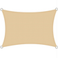 Beige Rectangle Sun Shade Sail for Outdoor Garden 3m x 4m