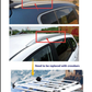 Universal Aluminum Alloy Luggage Basket For SUV Roof Rack -Double Deck - Silver