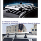 Universal Aluminum Alloy Luggage Basket For SUV Roof Rack -Double Deck - Silver