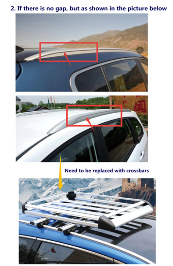 Universal Aluminum Alloy Luggage Basket For SUV Roof Rack -Double Deck - Silver