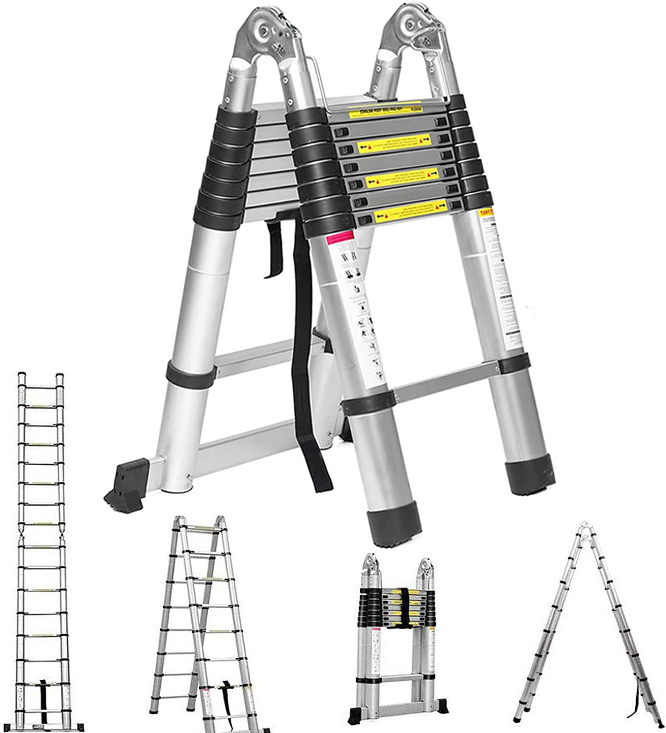 Classladder Folding Aluminium Telescopic Step Ladder Multi-Purpose