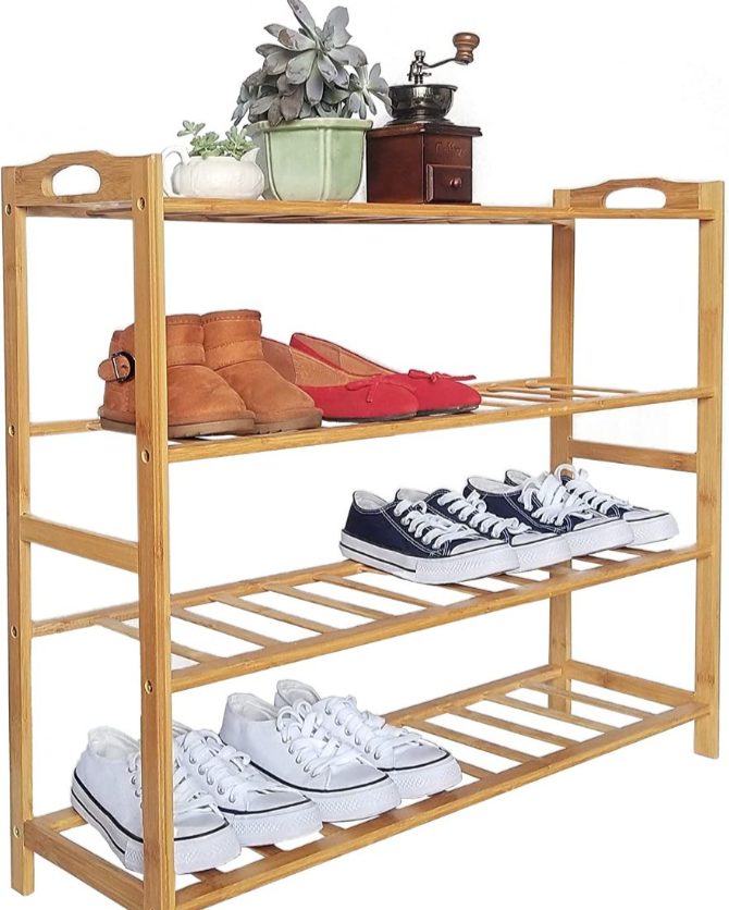 4 Tier Shoe Rack Storage Organizer Unit