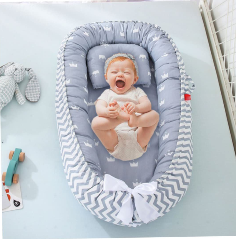 Baby Nest For Crib & Bassinet With Pillow Co-Sleeping For Newborn Lounger