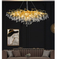 Modern Nordic Style Crystal Chandelier Gold 1200cm